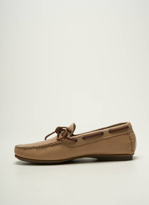 Chaussures bâteau voute plantaire bout carré beige FLUCHOS homme