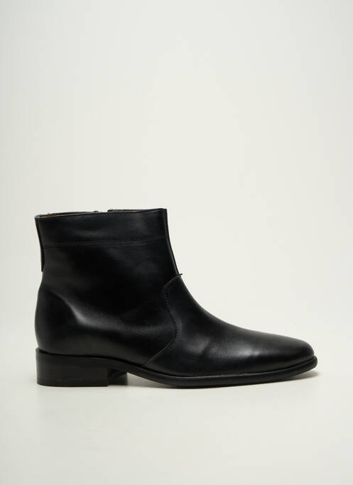 Bottines/boots fermeture zippée talon bas noir ARIMA homme