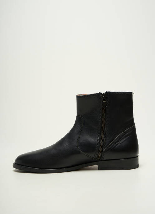 Bottines/boots fermeture zippée talon bas noir BOBBIES homme