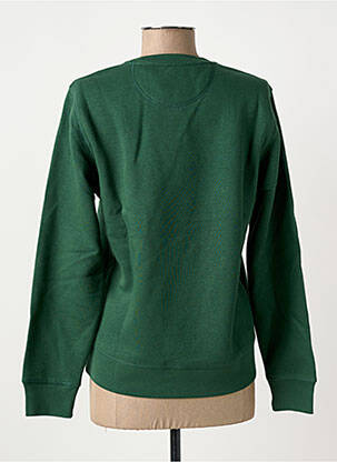 Sweat-shirt sérigraphie floquée manches longues vert BIZANCE femme