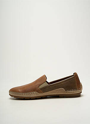 Mocassins matière lisse bout rond vert FLUCHOS homme