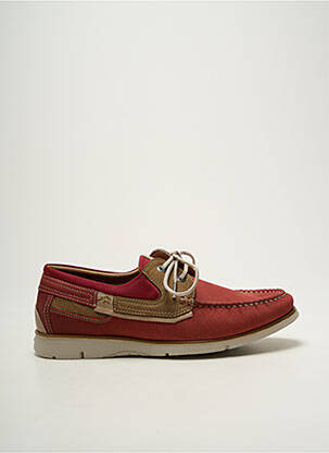 Chaussures bâteau bout rond bout rond rouge FLUCHOS homme
