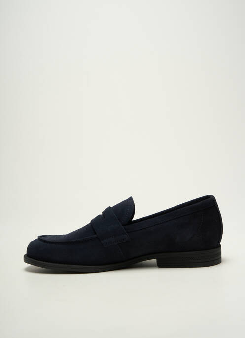 Mocassins semelle amovible chiquet bleu FLUCHOS homme