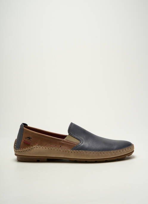 Mocassins matière lisse bout rond bleu FLUCHOS homme