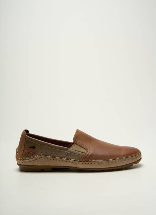 Mocassins matière lisse bout rond vert FLUCHOS homme