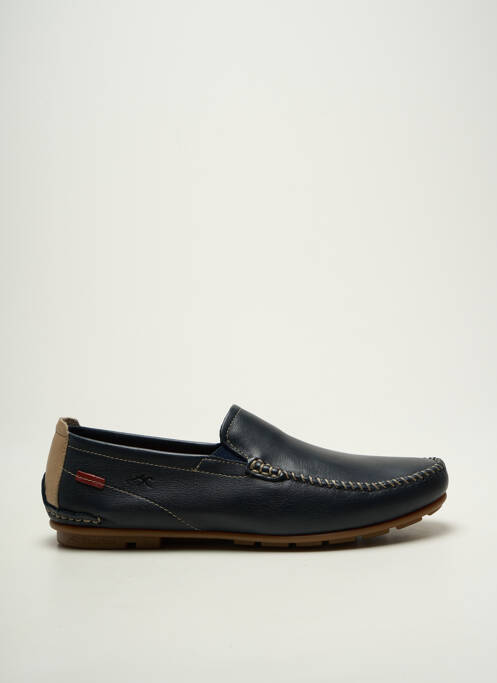 Mocassins bout rond bout rond bleu FLUCHOS homme