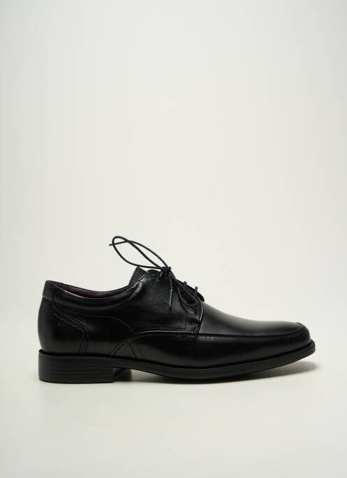 Derbies bout carré talon bas noir FLUCHOS homme