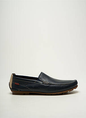 Mocassins semelle amovible bout rond bleu FLUCHOS homme
