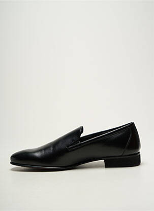 Mocassins tissage satiné talon bas noir PIERRE CARDIN homme