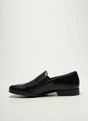 Mocassins tissage satiné talon bas noir PIERRE CARDIN homme