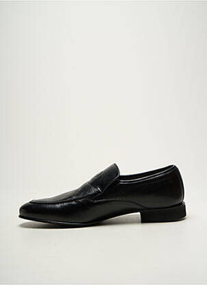 Mocassins tissage satiné talon bas noir PIERRE CARDIN homme