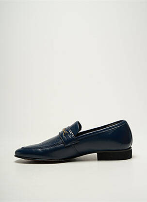 Mocassins tissage satiné talon bas bleu PIERRE CARDIN homme