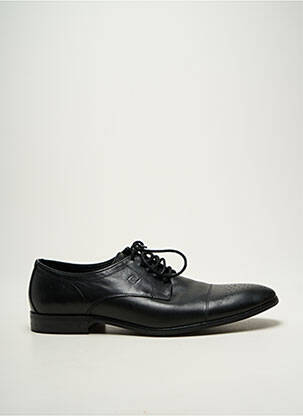 Derbies tissage satiné talon bas noir PIERRE CARDIN homme