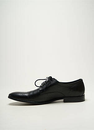 Derbies tissage satiné talon bas noir PIERRE CARDIN homme