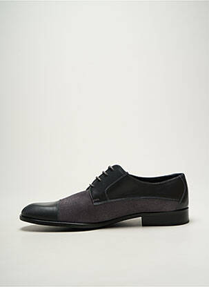Derbies tissage satiné talon bas gris PIERRE CARDIN homme