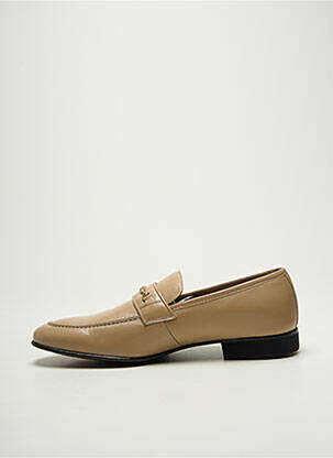 Chaussons/pantoufles tissage satiné talon bas beige PIERRE CARDIN homme