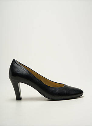 Ballerines tissage satiné talon de 7 à 9cm noir ARA femme