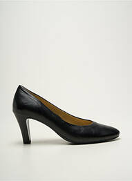 Ballerines tissage satiné talon de 7 à 9cm noir ARA femme