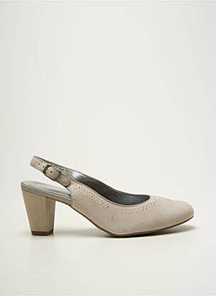Escarpins nubuck talon de 7 à 9cm beige ARA femme