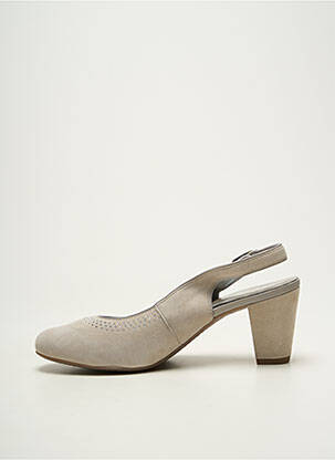 Escarpins nubuck talon de 7 à 9cm beige ARA femme
