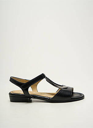Sandales/nu pieds matière lisse talon plat jusqu'à 3cm noir ARA femme