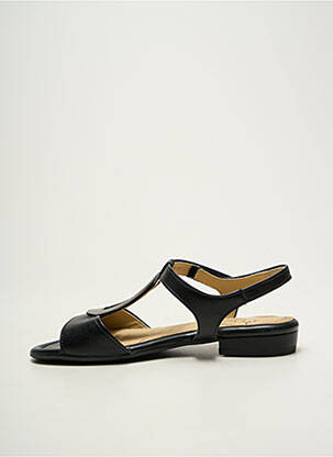Sandales/nu pieds matière lisse talon plat jusqu'à 3cm noir ARA femme