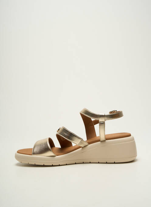 Sandales/nu pieds tissage satiné talon de 4 à 6cm or GEOX femme