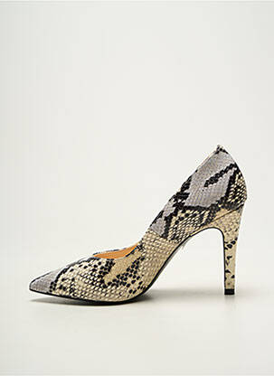 Escarpins tissage satiné talon de 7 à 9cm beige PETER KAISER femme
