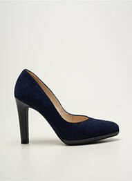 Escarpins nubuck talon haut de 10cm et plus bleu PETER KAISER femme