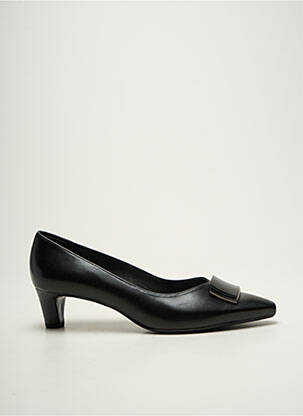 Escarpins tissage satiné talon de 4 à 6cm noir PETER KAISER femme
