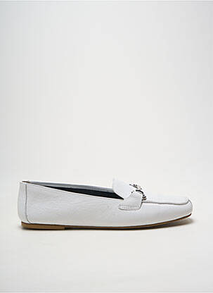 Mocassins matière lisse talon plat jusqu'à 3cm blanc XAVIER DANAUD femme
