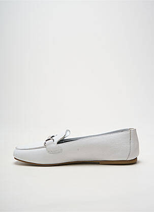 Mocassins matière lisse talon plat jusqu'à 3cm blanc XAVIER DANAUD femme