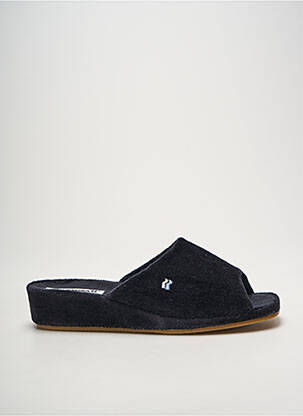 Chaussons/pantoufles tissage velours talon de 4 à 6cm noir ROMIKA femme