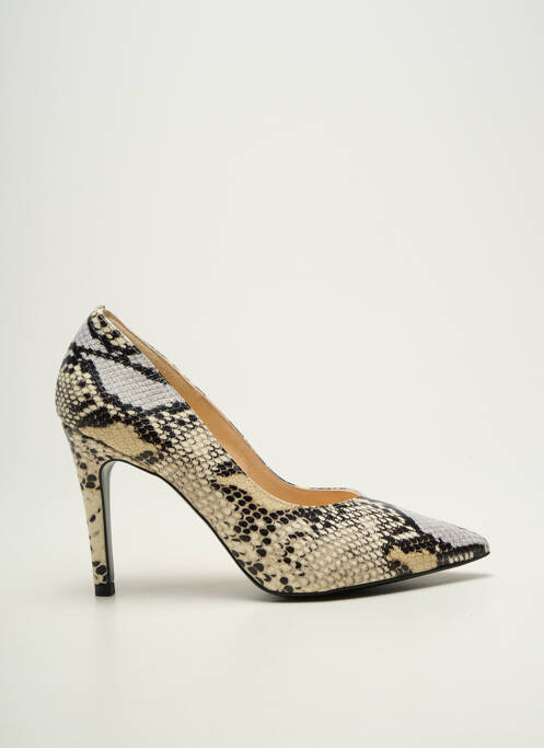 Escarpins tissage satiné talon de 7 à 9cm beige PETER KAISER femme