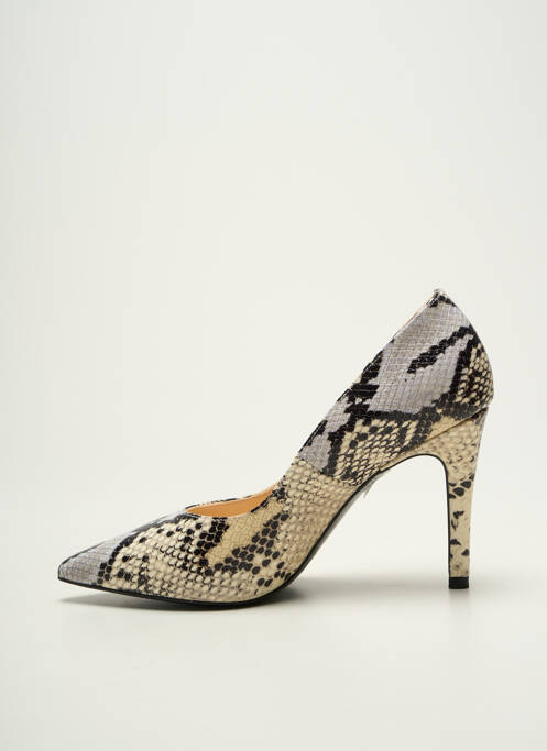Escarpins tissage satiné talon de 7 à 9cm beige PETER KAISER femme