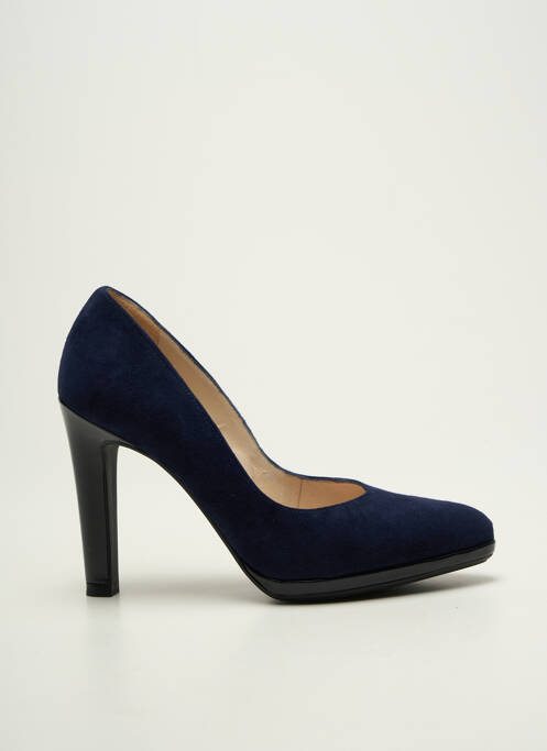 Escarpins nubuck talon haut de 10cm et plus bleu PETER KAISER femme