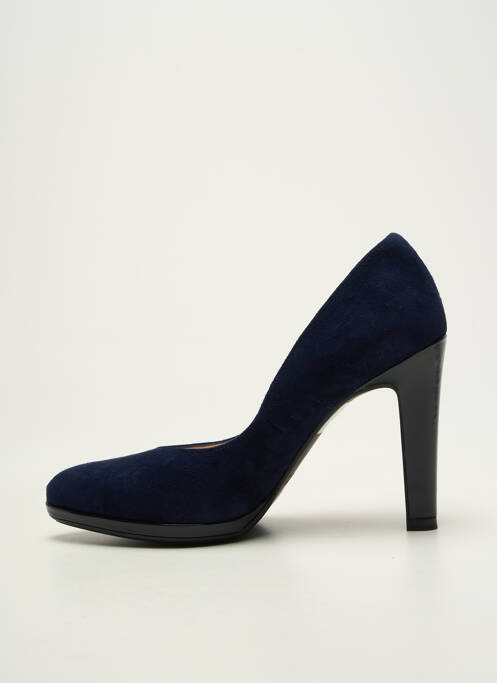 Escarpins nubuck talon haut de 10cm et plus bleu PETER KAISER femme