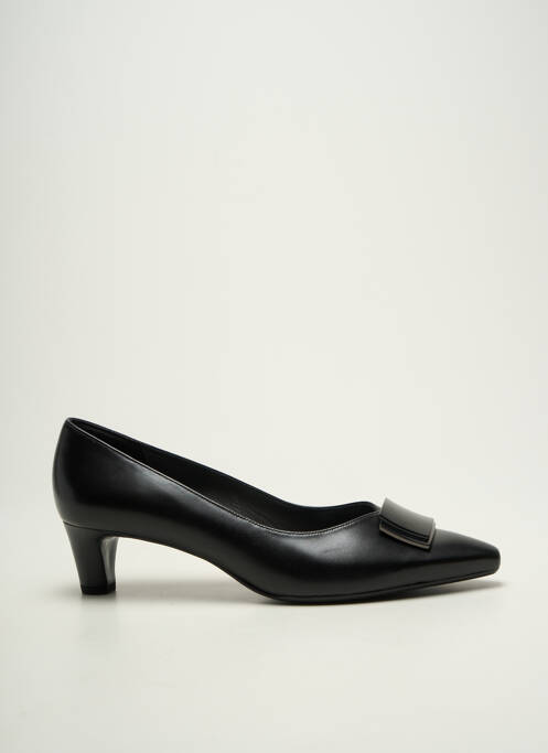 Escarpins tissage satiné talon de 4 à 6cm noir PETER KAISER femme