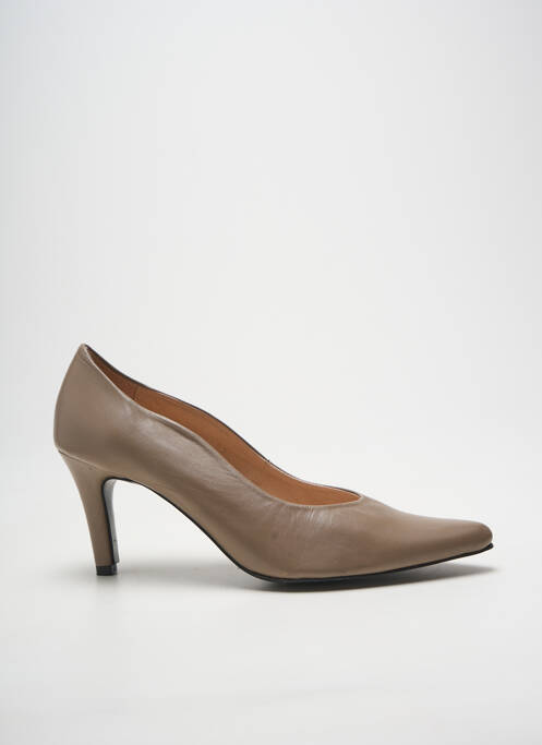 Escarpins bout pointu talon de 7 à 9cm beige XAVIER DANAUD femme