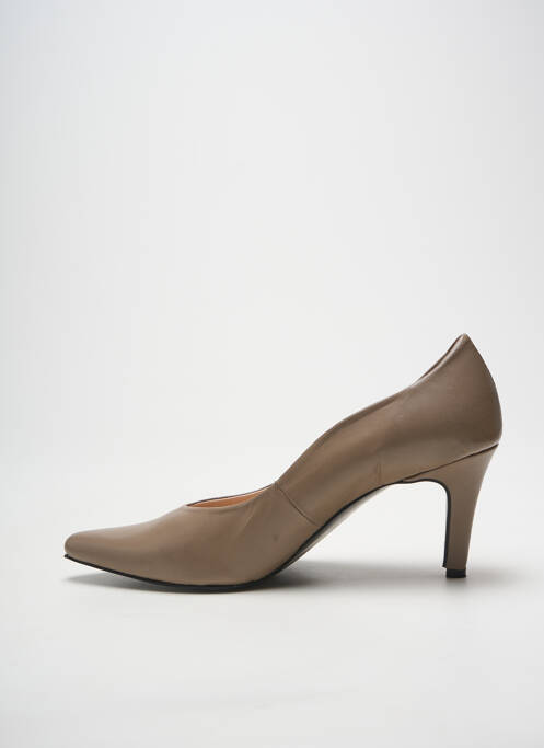 Escarpins bout pointu talon de 7 à 9cm beige XAVIER DANAUD femme