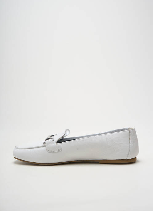 Mocassins matière lisse talon plat jusqu'à 3cm blanc XAVIER DANAUD femme