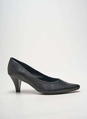 Escarpins tissage satiné talon de 4 à 6cm noir XAVIER DANAUD femme