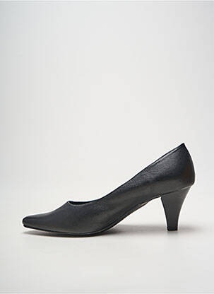 Escarpins tissage satiné talon de 4 à 6cm noir XAVIER DANAUD femme