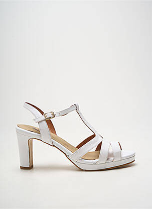 Sandales/nu pieds type de semelle amortissante talon de 7 à 9cm blanc O'.. femme