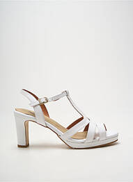 Sandales/nu pieds talon aiguille talon de 7 à 9cm blanc O'.. femme