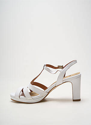Sandales/nu pieds type de semelle amortissante talon de 7 à 9cm blanc O'.. femme