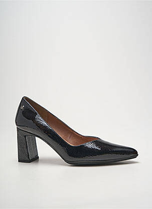 Escarpins tissage vernis talon de 7 à 9cm noir KAOLA femme