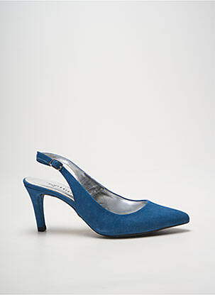 Escarpins fermeture boucle(s) talon de 7 à 9cm bleu XAVIER DANAUD femme