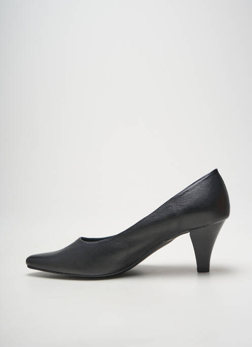 Escarpins tissage satiné talon de 4 à 6cm noir XAVIER DANAUD femme