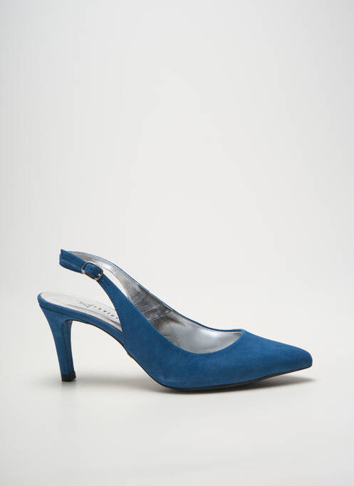 Escarpins fermeture boucle(s) talon de 7 à 9cm bleu XAVIER DANAUD femme
